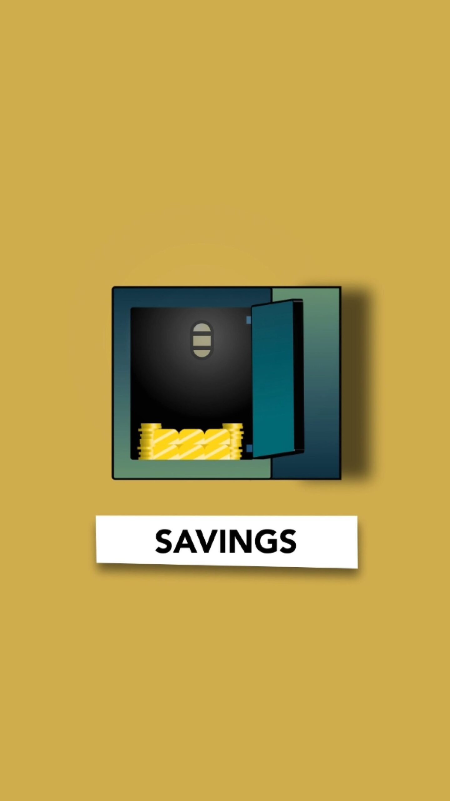 An illustration of a steel safe used to store business cash securely